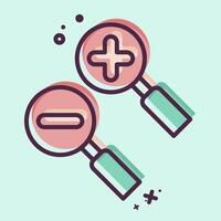 Icon Zoom Area. related to Location symbol. MBE style. design editable vector