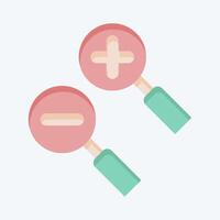 Icon Zoom Area. related to Location symbol. flat style. design editable vector