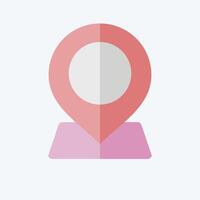 Icon Geographical Area. related to Location symbol. flat style. design editable vector
