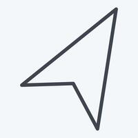 Icon Navigation. related to Location symbol. line style. design editable vector