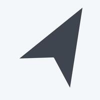 Icon Navigation. related to Location symbol. glyph style. design editable vector