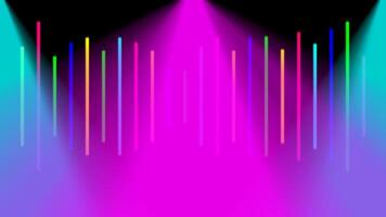 blurred colorful light beam on black background, light ray glowing bright color for backdrop, spotlight colorful glow and shine, spectrum colored shiny, rainbow illumination glow graphics effect vector
