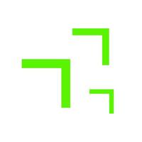 right arrowhead bright green simple for icon, cursor bright green simple sign, modern arrow rectangular right pointer for navigation, button media for next play movie, graphic pointer up sign vector