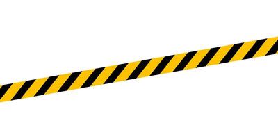 caution tape line stripe and copy space for banner, barricade tape, caution tape yellow black stripe isolated on white vector