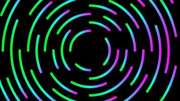 circle line colorful bright, modern background, light neon effect motion with line mixed color, glowing light circle graphic for wallpaper, art line swirl shine color for technology digital concept vector