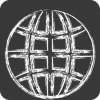 Icon Network. related to Download symbol. chalk Style. design editable vector