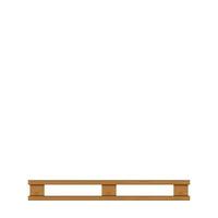 empty wooden pallet isolated on white background and copy space, blank pallet wood for placing products boxes stack in factory warehouse, illustration wooded pallet for crate boxes storage vector