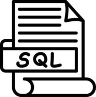SQL Best Unique Icon Design vector