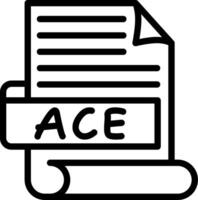 ACE Best Unique Icon Design vector
