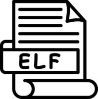 ELF Best Unique Icon Design vector