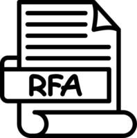 RFA Best Unique Icon Design vector