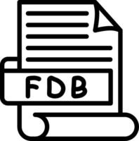 FDB Best Unique Icon Design vector