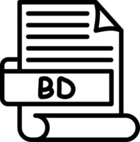 BD Best Unique Icon Design vector