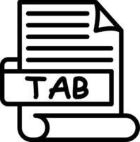 TAB Best Unique Icon Design vector