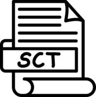SCT Best Unique Icon Design vector
