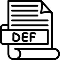 DEF Best Unique Icon Design vector