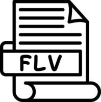 FLV Creative Unique Icon Design vector