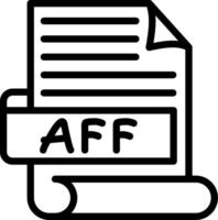 AFF Creative Unique Icon Design vector