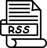 RSS Creative Unique Icon Design vector