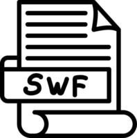 SWF Best Unique Icon Design vector