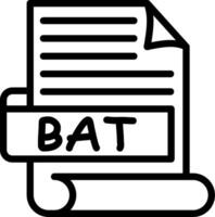 BAT Creative Unique Icon Design vector
