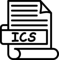 ICS Best Unique Icon Design vector