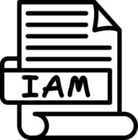 IAM Best Unique Icon Design vector