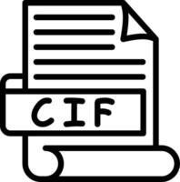 CIF Best Unique Icon Design vector