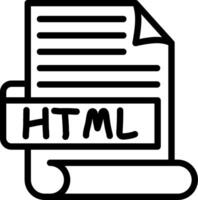 HTML Best Used Unique Icon Design vector