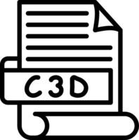 C3D Best Unique Icon Design vector