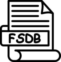 FSDB Best Used Icon Design vector