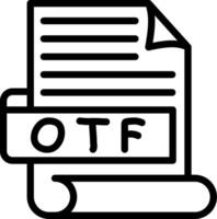 OTF Best Used Icon Design vector
