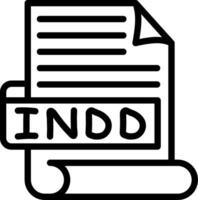 INDD Best Used Icon Design vector