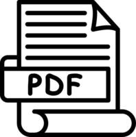 PDF Best Used Icon Design vector