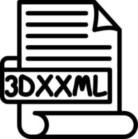 3DXXML Best Used Icon Design vector