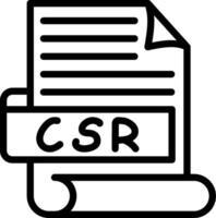 CSR Best Used Icon Design vector