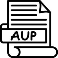 AUP Best Used Icon Design vector