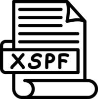 XSPF Best Used Icon Design vector