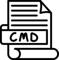 CMD Best Used Icon Design vector