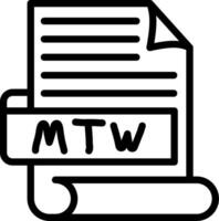 MTW Best Used Icon Design vector