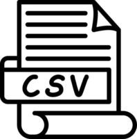 CSV Best Unique Icon Design vector
