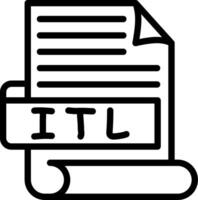 ITL Best Used Icon Design vector