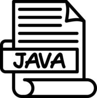 JAVA Best Used Icon Design vector