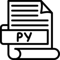 PY Best Used Icon Design vector