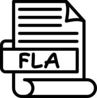 FLA Best Used Icon Design vector