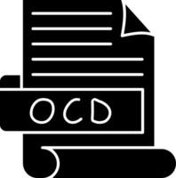 OCD Best Used Icon Design vector