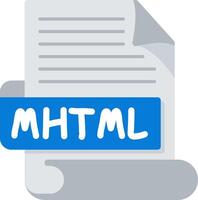 MHTML Bold Ideas Creative Design Icon vector