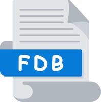 FDB Bold Ideas Creative Design Icon vector