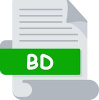 BD Bold Ideas Creative Design Icon vector
