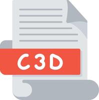 C3D Bold Ideas Creative Design Icon vector